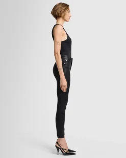 B(air) High Waist Ankle Skinny in Coated Black