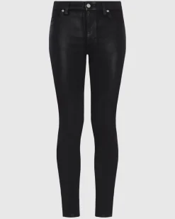 B(air) High Waist Ankle Skinny in Coated Black