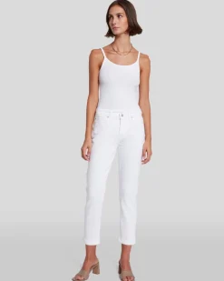 Broken Twill Josefina in White