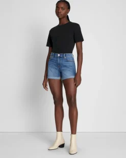 Broken Twill Mid Roll Short in Vanity