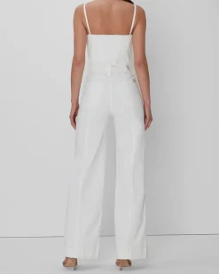 Bustier Jumpsuit In White