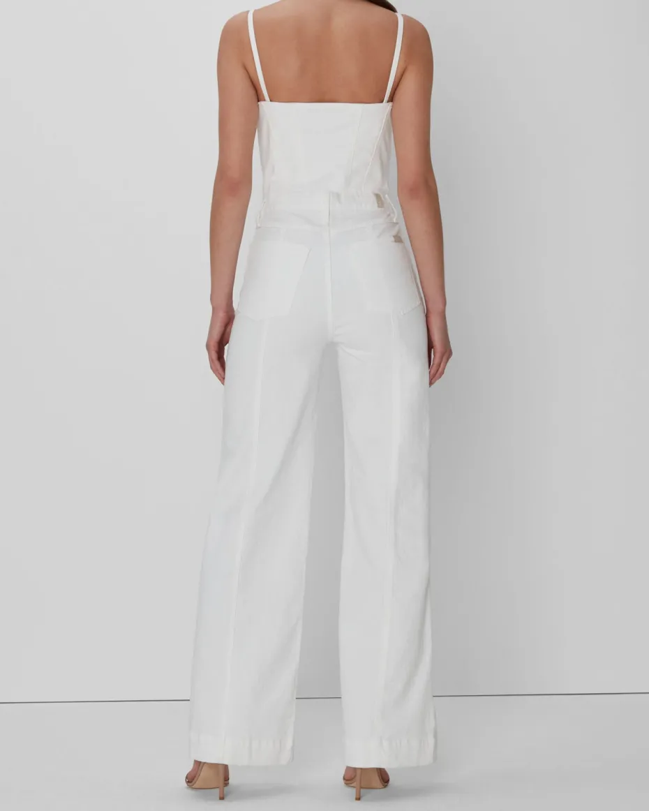 Bustier Jumpsuit In White