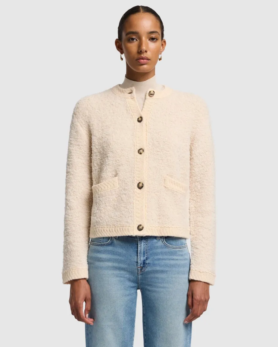 Cardigan in Milk