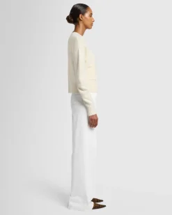 Cashmere Blend Cardigan in Black
