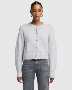 Cashmere Blend Cardigan in Black
