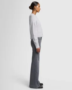 Cashmere Blend Cardigan in Black
