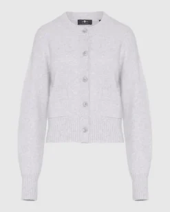 Cashmere Blend Cardigan in Black