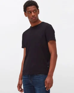 Cashmere Blend Tee in Heather Grey