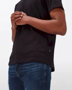 Cashmere Blend Tee in Heather Grey