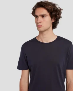 Cashmere Blend Tee in Heather Grey
