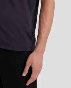 Cashmere Blend Tee in Heather Grey