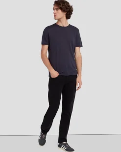 Cashmere Blend Tee in Heather Grey