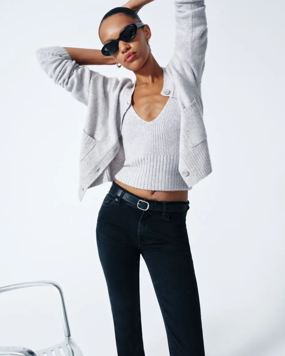 Cashmere Cami in White Sand