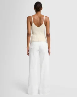 Cashmere Cami in White Sand