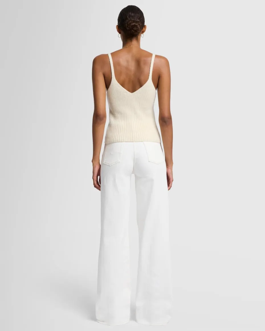 Cashmere Cami in White Sand