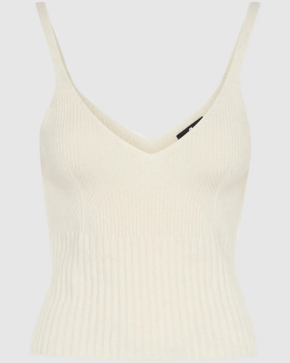 Cashmere Cami in White Sand