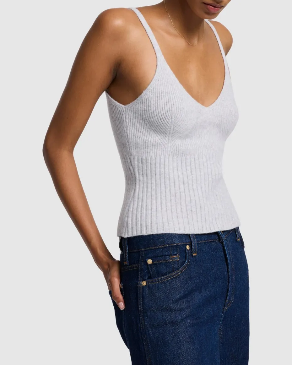 Cashmere Cami in White Sand