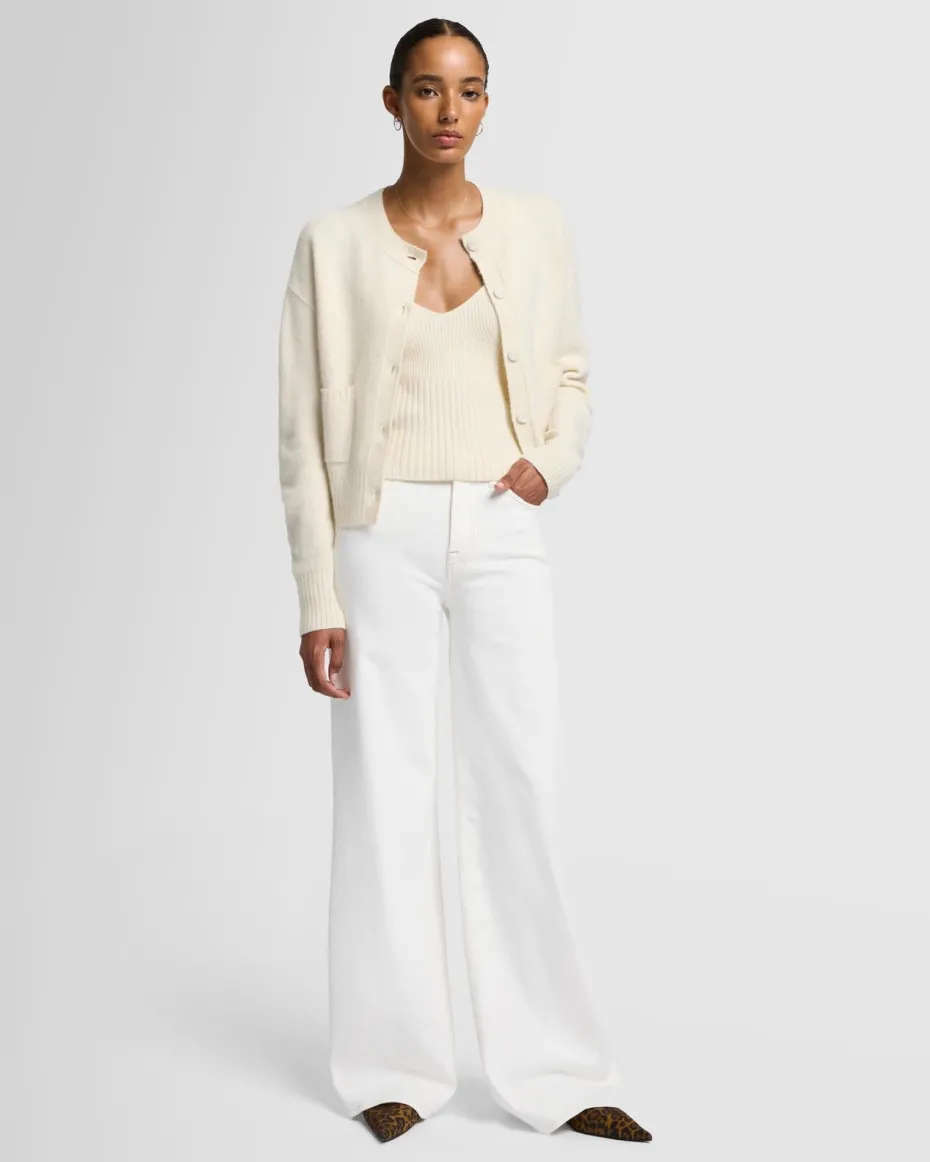 Cashmere Cami in White Sand
