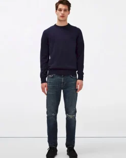 Cashmere Crew in Grey
