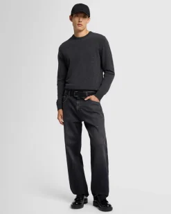 Cashmere Crew in Grey