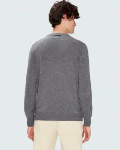 Cashmere Crew in Grey