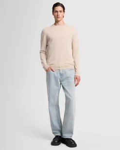 Cashmere Crew in Grey