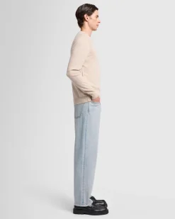 Cashmere Crew in Grey