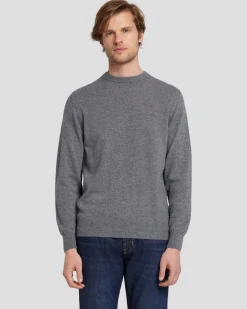 Cashmere Crew in Grey