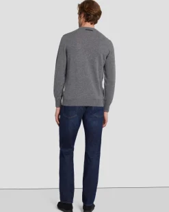 Cashmere Crew in Grey
