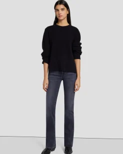 Cashmere Crewneck Sweater in Black