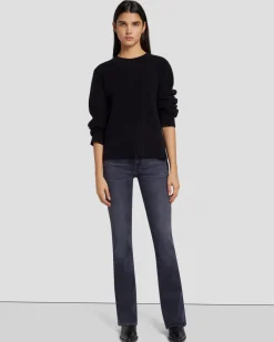 Cashmere Crewneck Sweater in Black