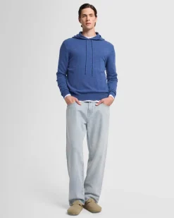 Cashmere Hoodie in Heather Grey