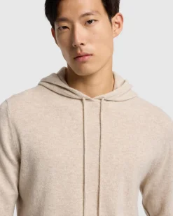 Cashmere Hoodie in Heather Grey