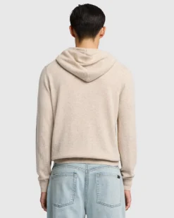 Cashmere Hoodie in Heather Grey