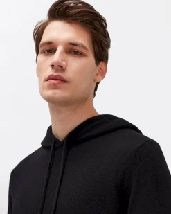 Cashmere Hoodie in Heather Grey