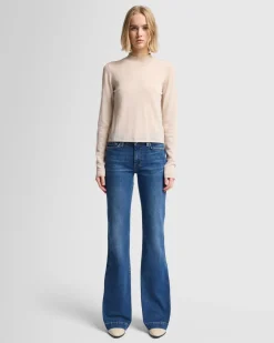 Cashmere Mock Neck Sweater in Black