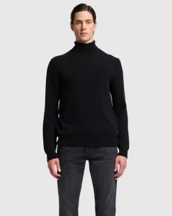 Cashmere Turtleneck in Black