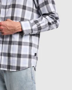 Checkered Flannel in Grey Melange