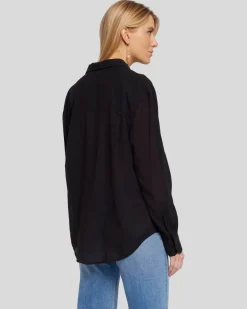 Classic Button Up Shirt in Black
