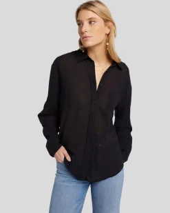 Classic Button Up Shirt in Black