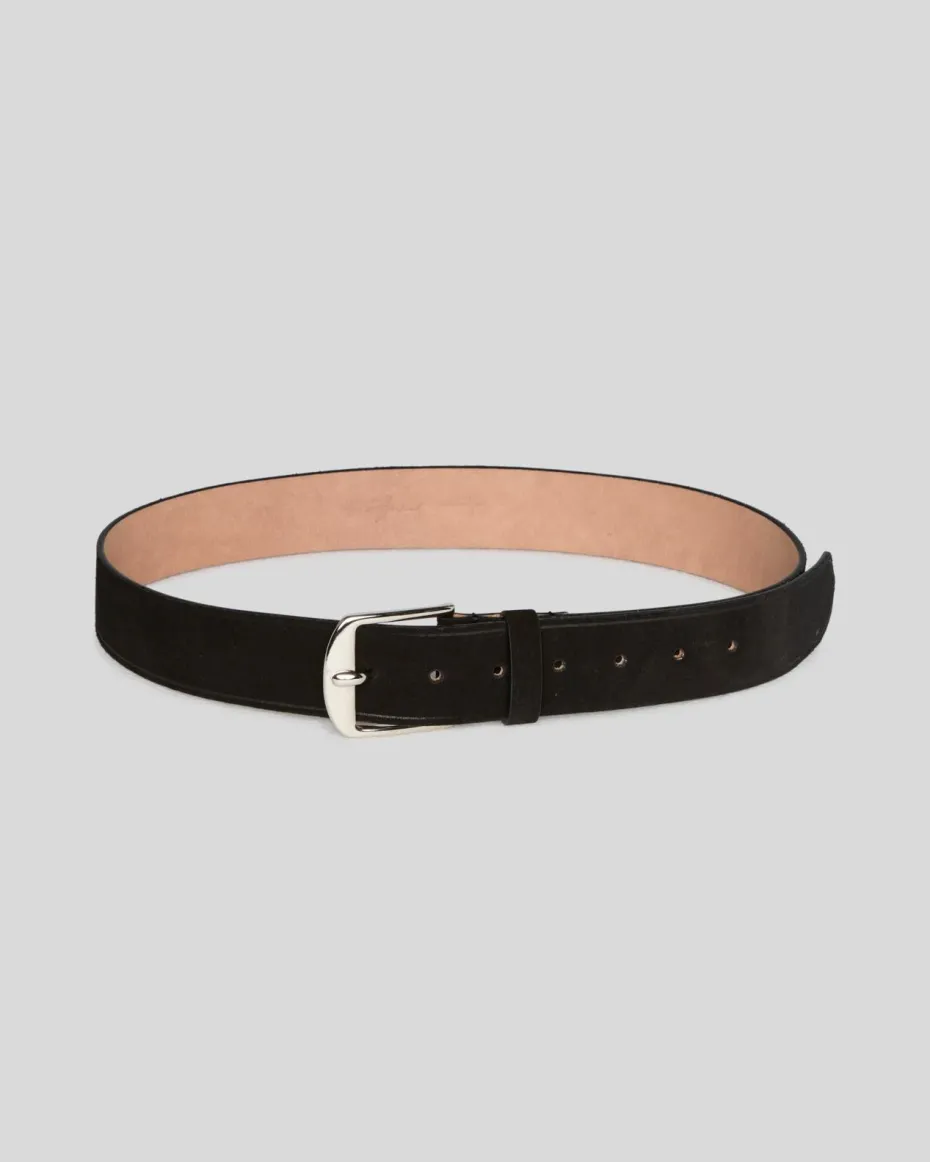 Classic Suede Belt in Cognac
