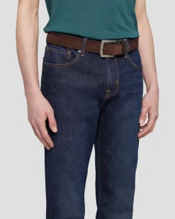 Classic Suede Belt in Dark Brown