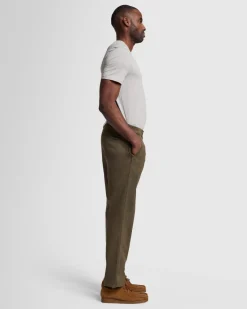 Comfort Twill Chino in Nori Green