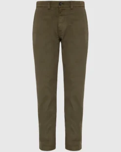 Comfort Twill Chino in Nori Green