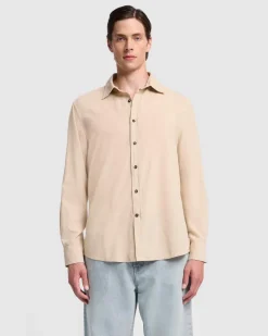 Corduroy Shirt in Alabaster