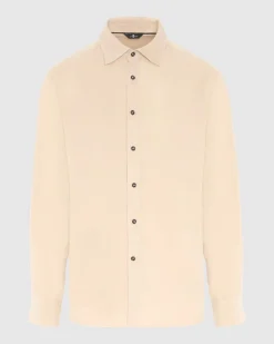 Corduroy Shirt in Alabaster