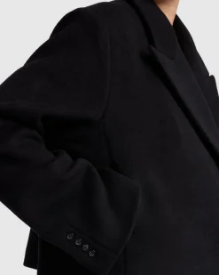 Cropped Wool Jacket in Milk