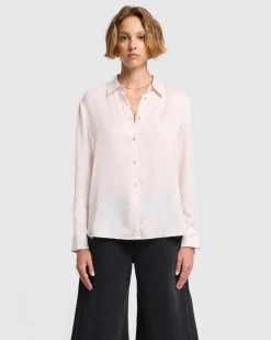 Cupro Shirt in Milk
