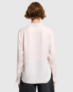Cupro Shirt in Milk