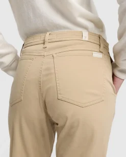 Darted Boyfriend Jogger in Sateen Safari